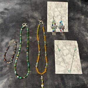 Homemade Beaded Jewelry Set